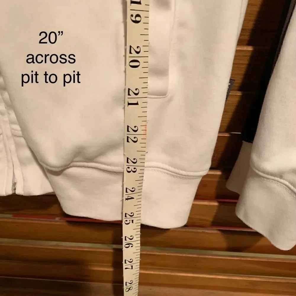 Mexx White Full Zip Sweatshirt Jacket